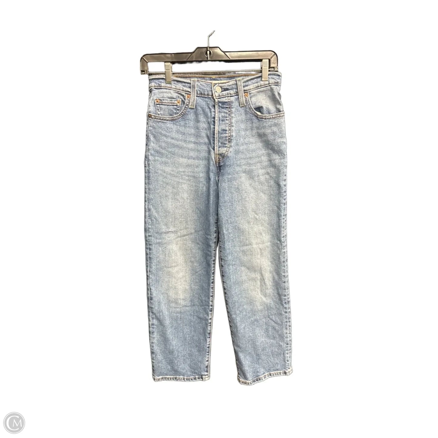 Jeans Wide Leg By Levis In Blue Denim, Size: 2