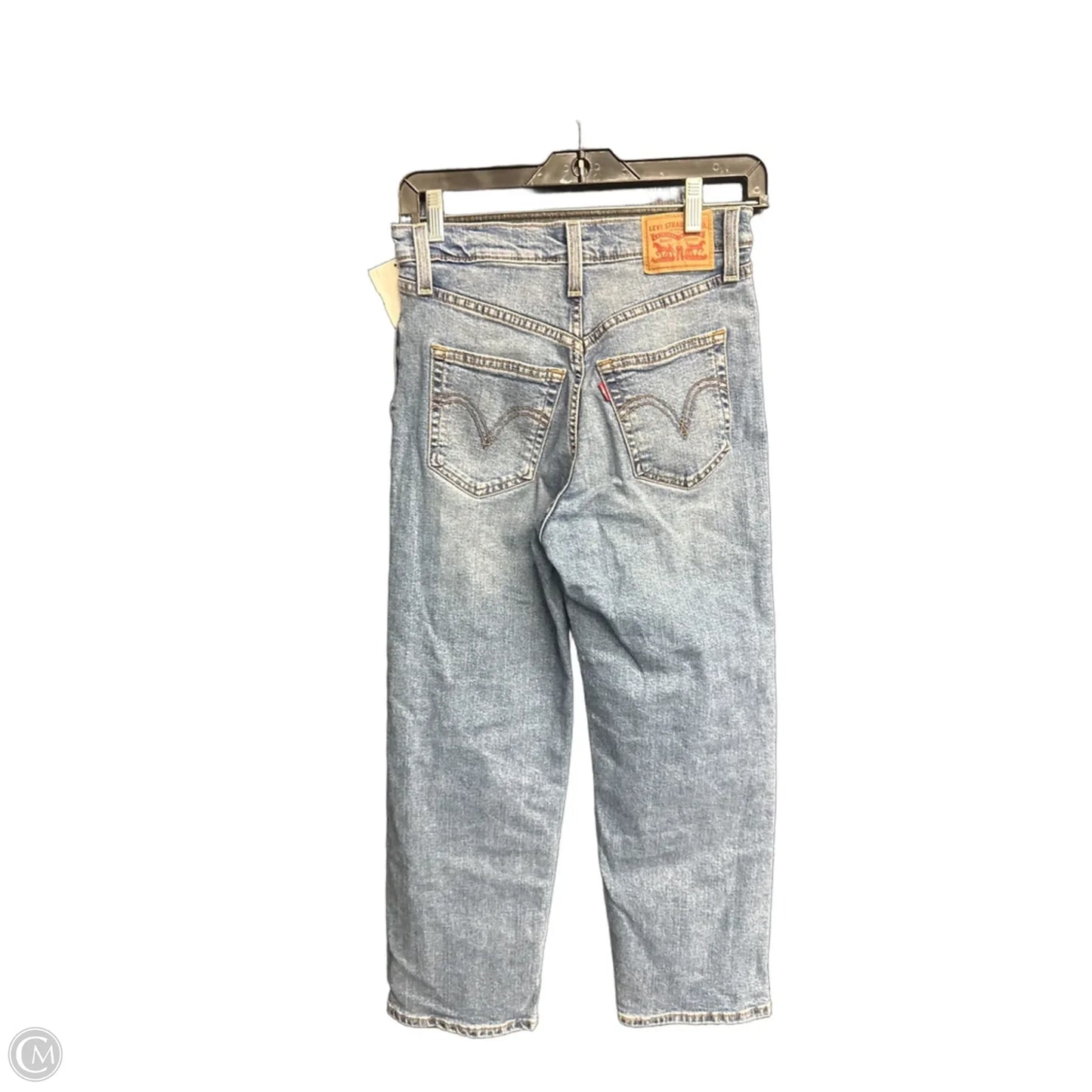 Jeans Wide Leg By Levis In Blue Denim, Size: 2