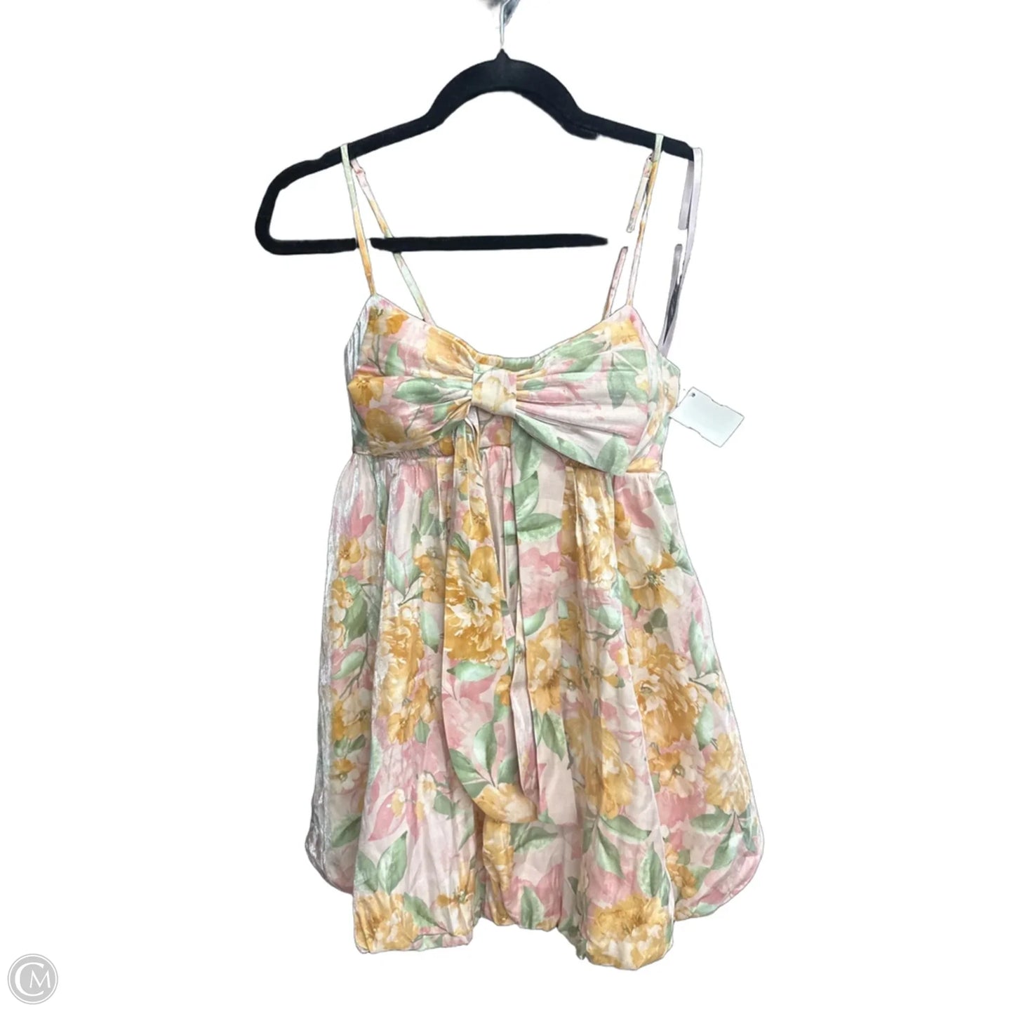 Dress Casual Short By Clothes Mentor In Green & Pink, Size: S