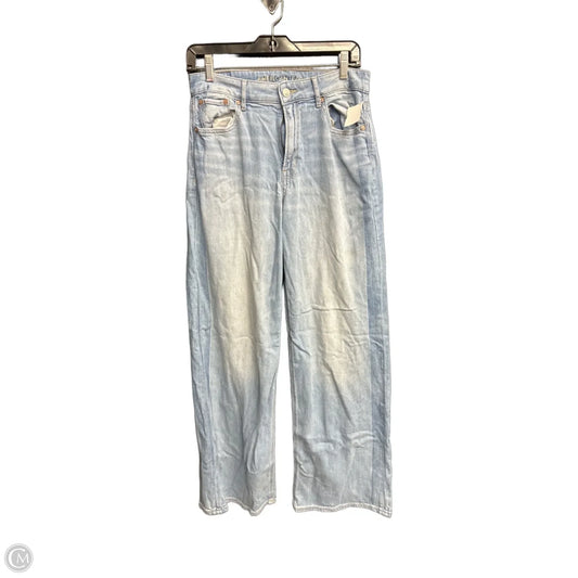 Jeans Wide Leg By American Eagle In Blue Denim, Size: 2