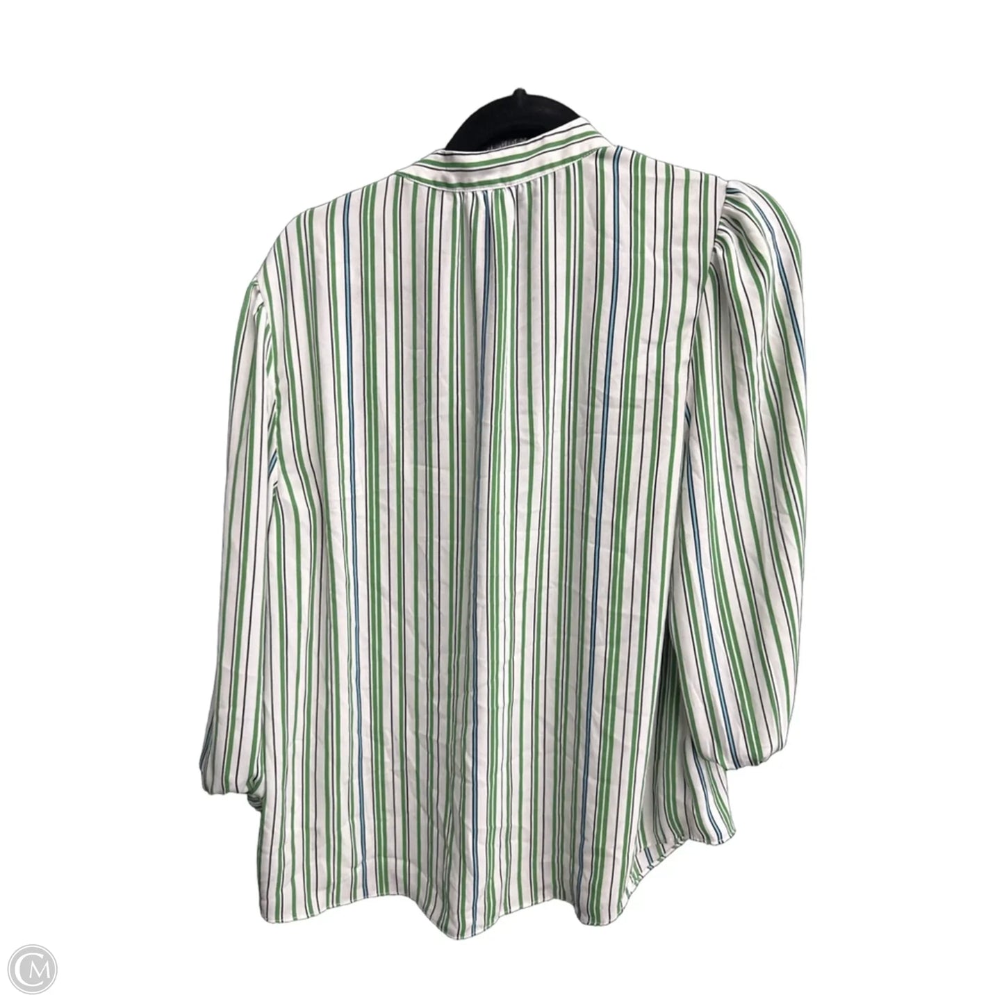 Top 3/4 Sleeve By Cabi In Striped Pattern, Size: S