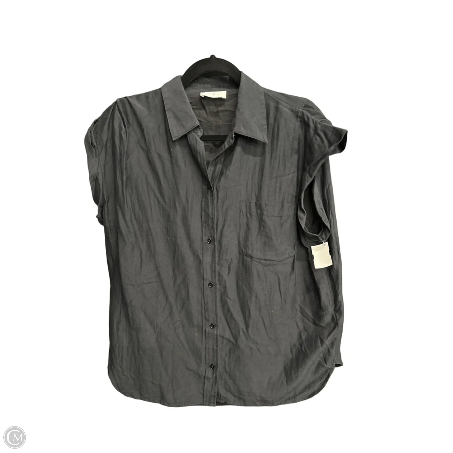 Top Short Sleeve By 7 For All Mankind In Black, Size: M