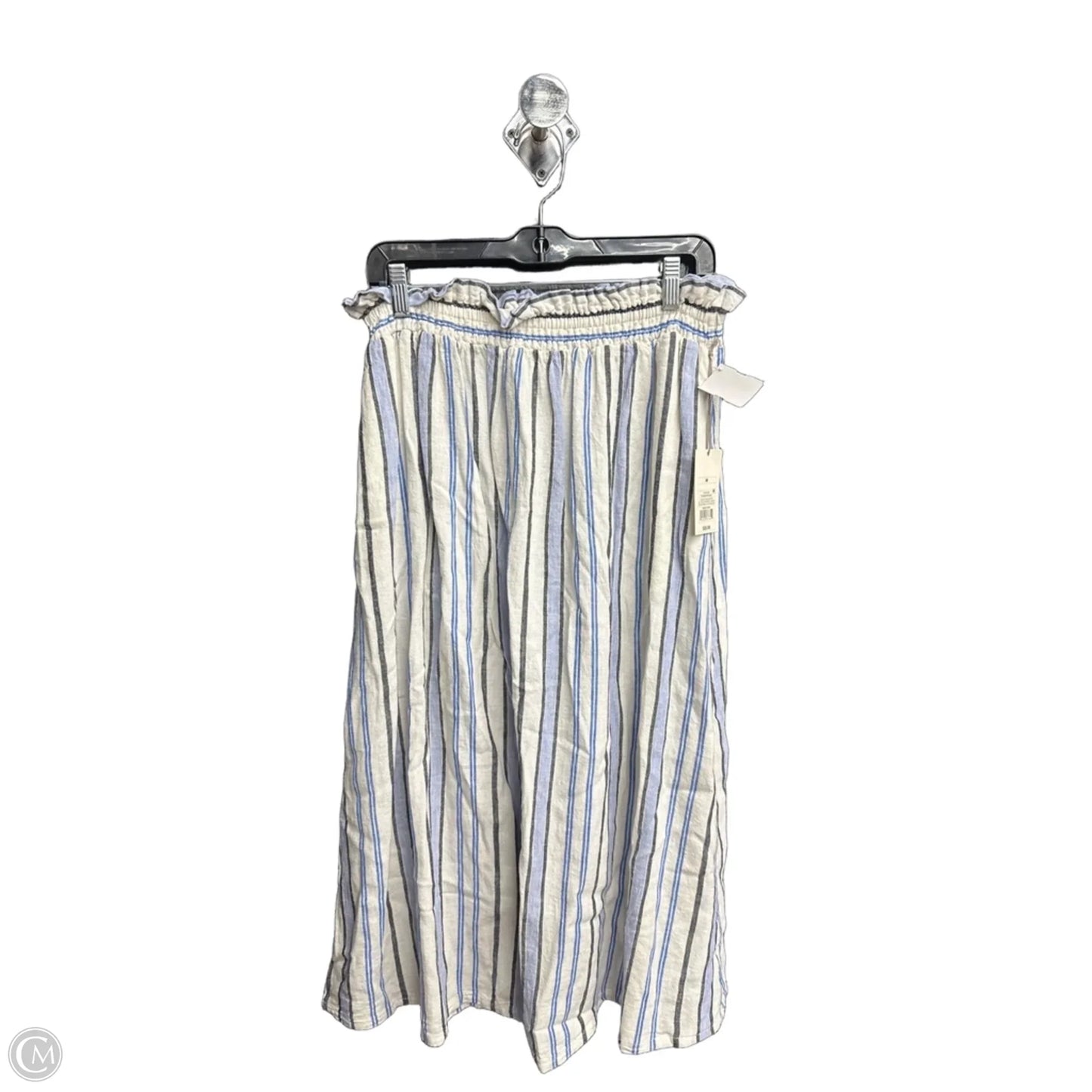 Skirt Midi By A New Day In Striped Pattern, Size: 8