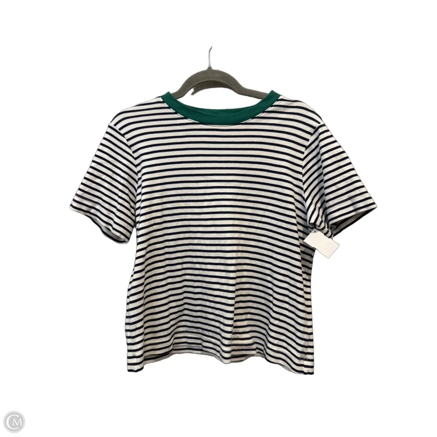 Top Short Sleeve By Old Navy In Striped Pattern, Size: M