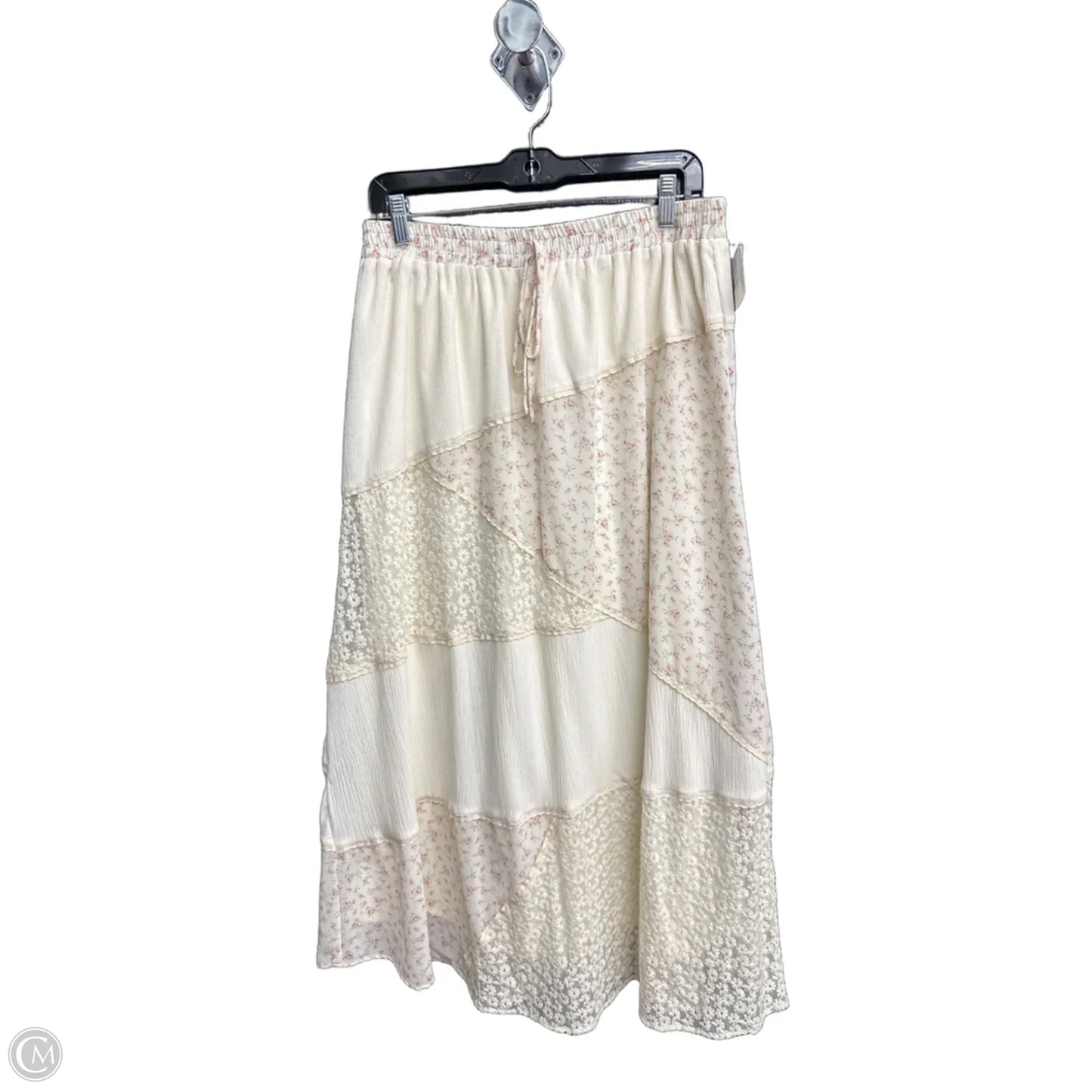 Skirt Maxi By Altard State In Pink & White, Size: 12