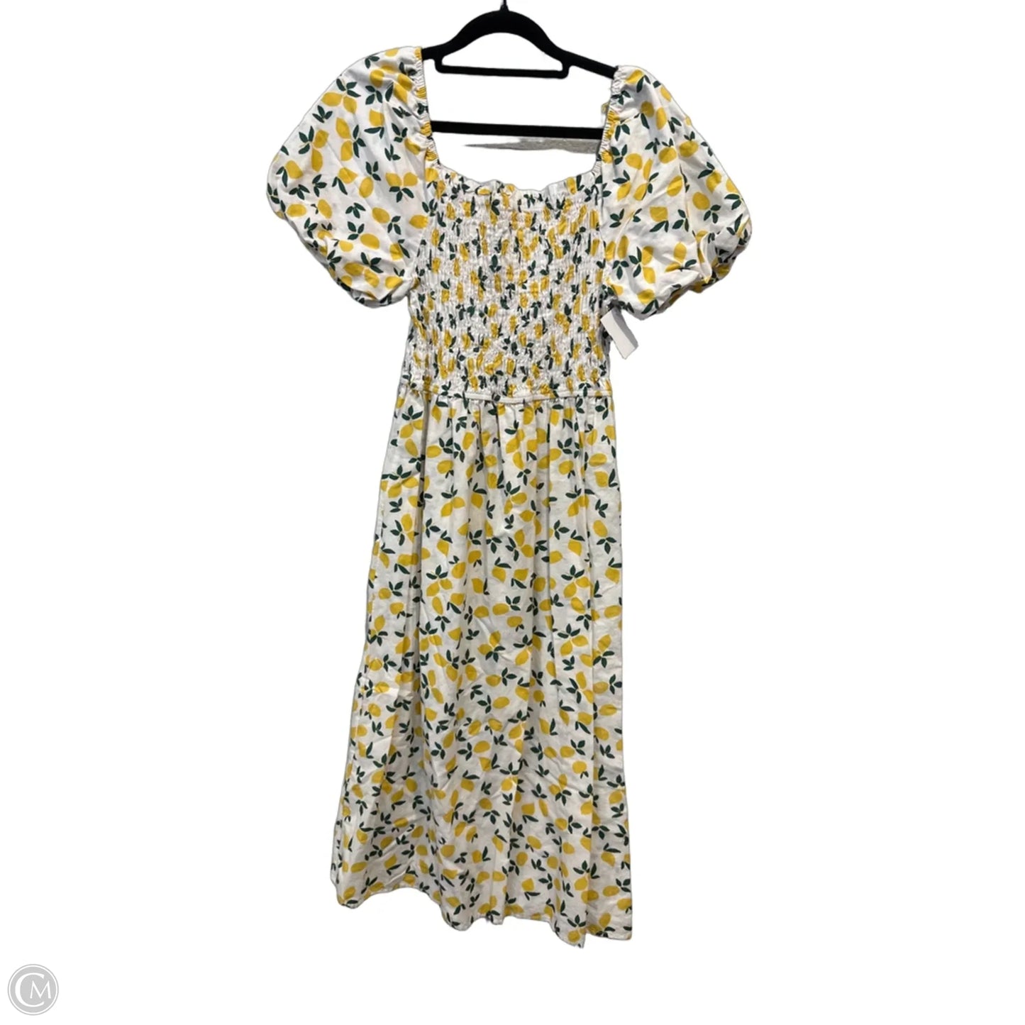 Dress Casual Maxi By Clothes Mentor In Green & Yellow, Size: M
