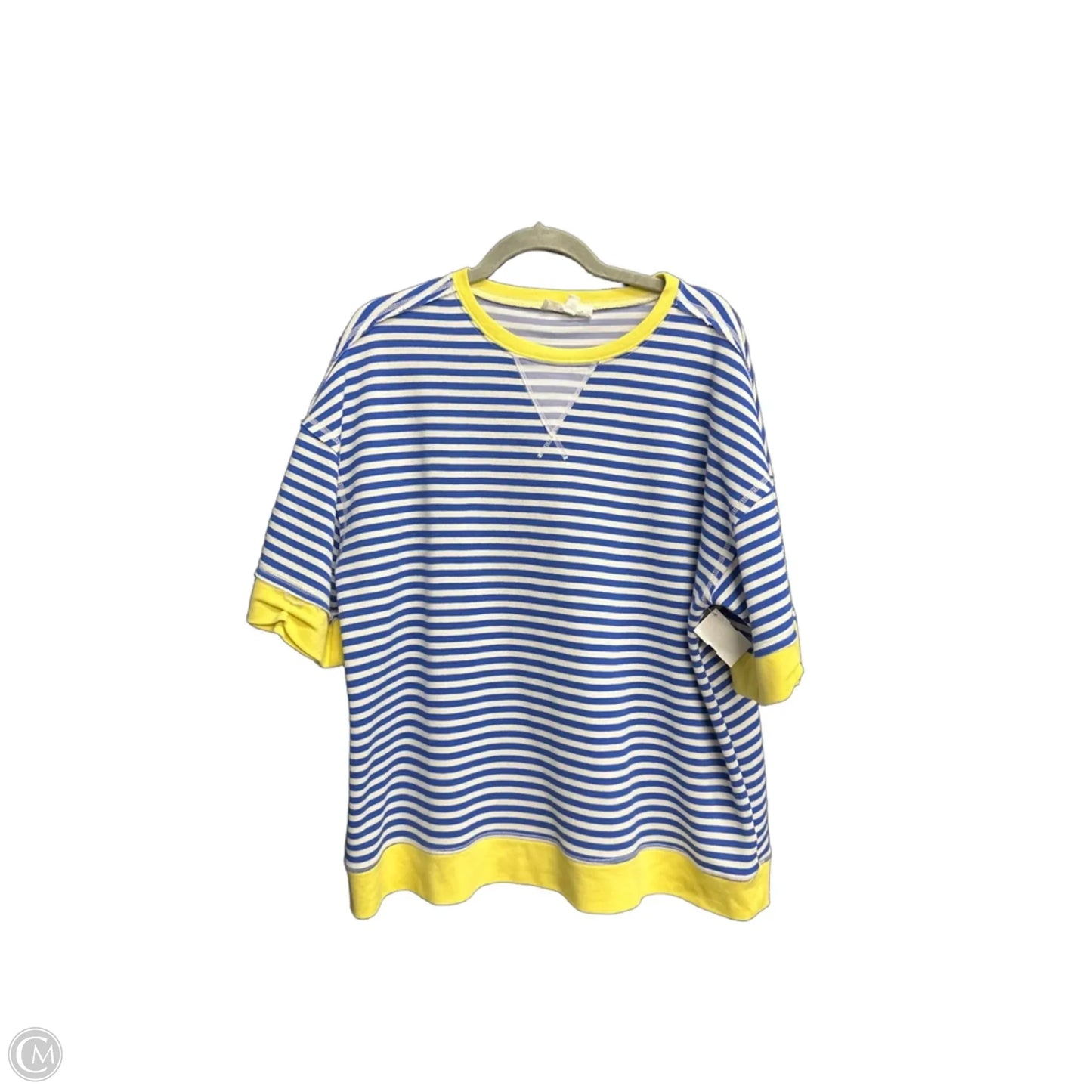 Top Short Sleeve By Clothes Mentor In Striped Pattern, Size: S