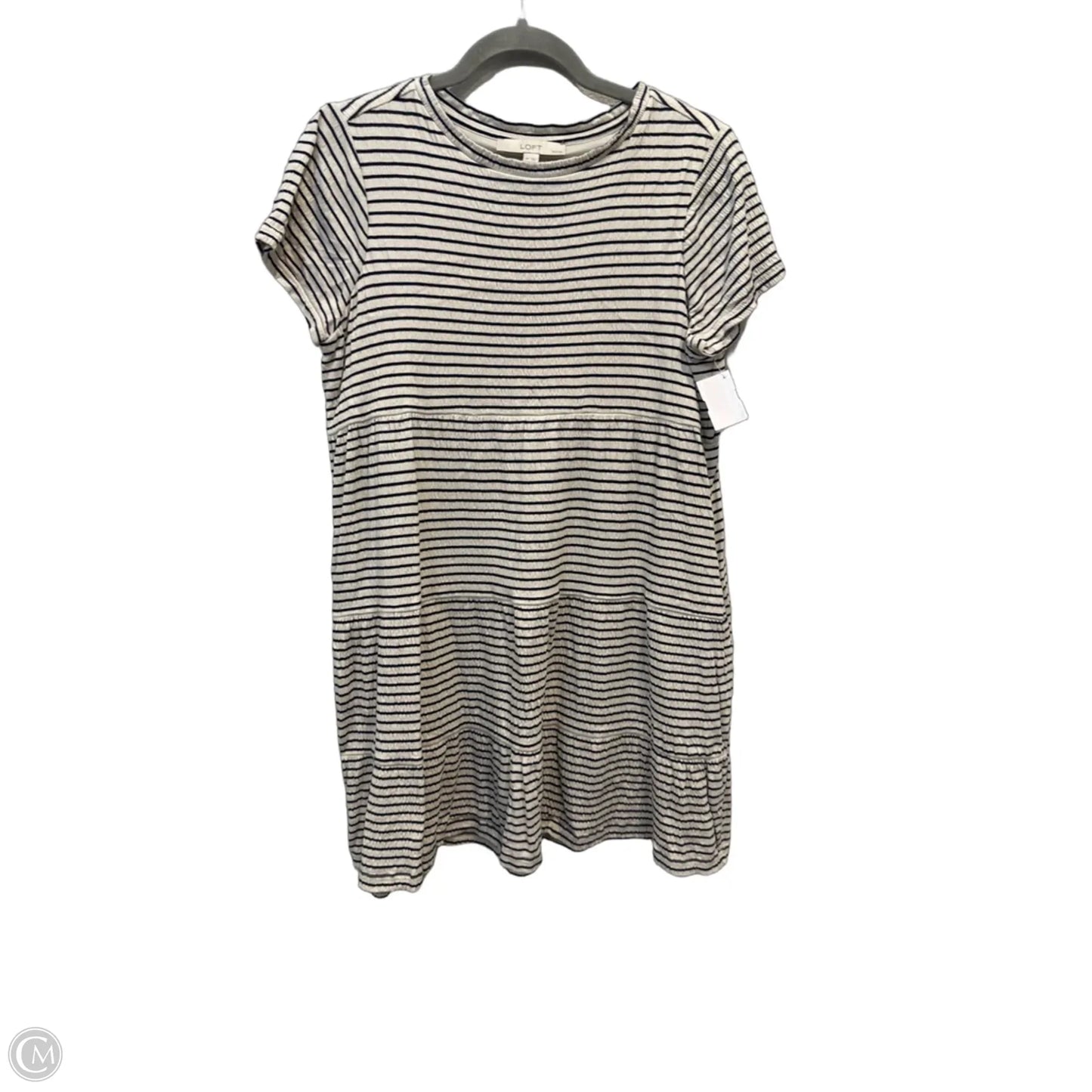 Dress Casual Short By Loft In Striped Pattern, Size: Mp