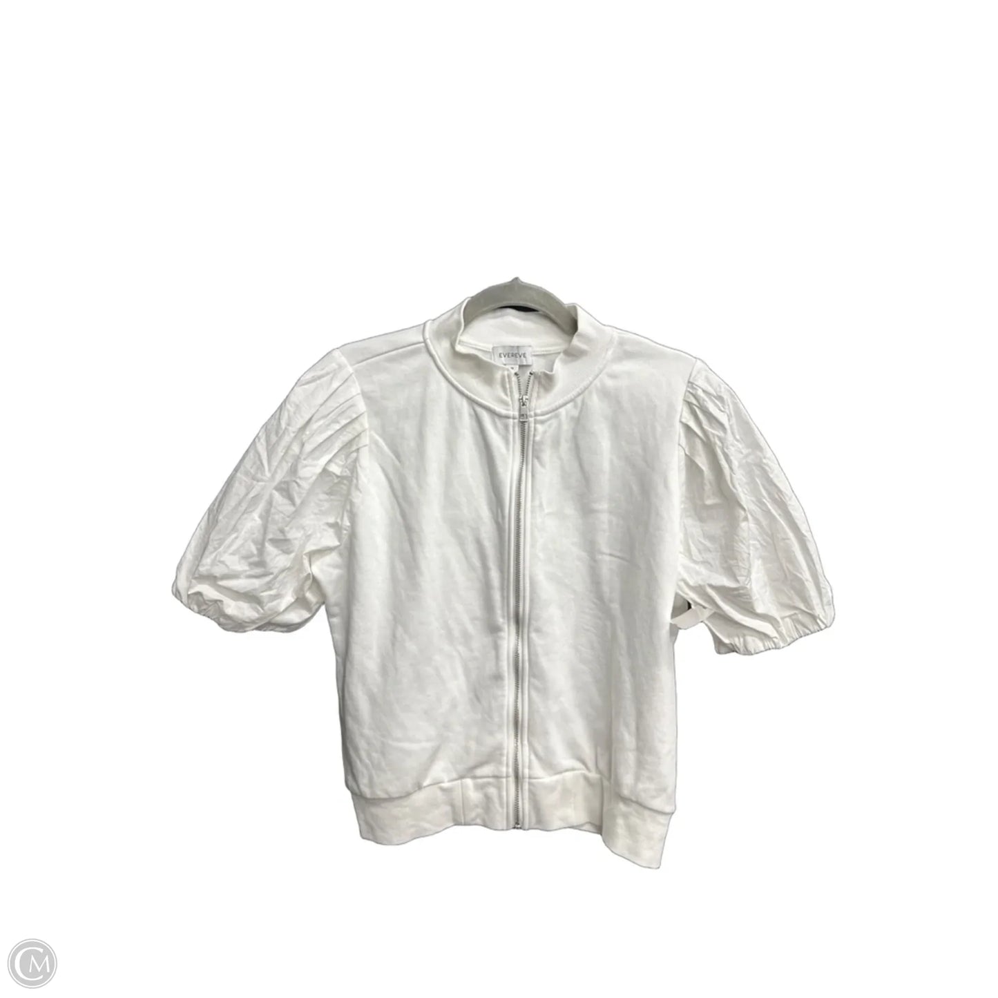 Top Short Sleeve By Evereve In White, Size: M