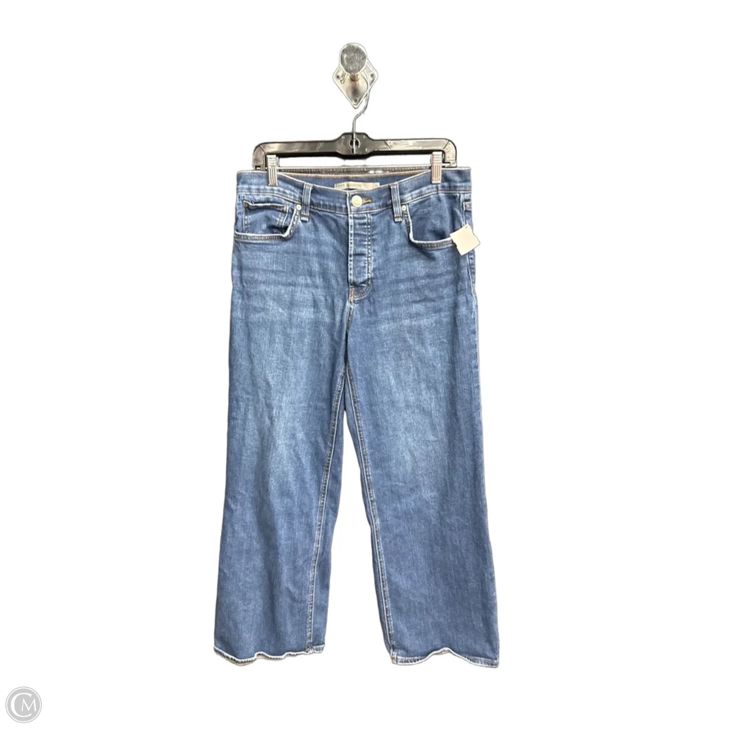 Jeans Wide Leg By Hudson In Blue Denim, Size: 6