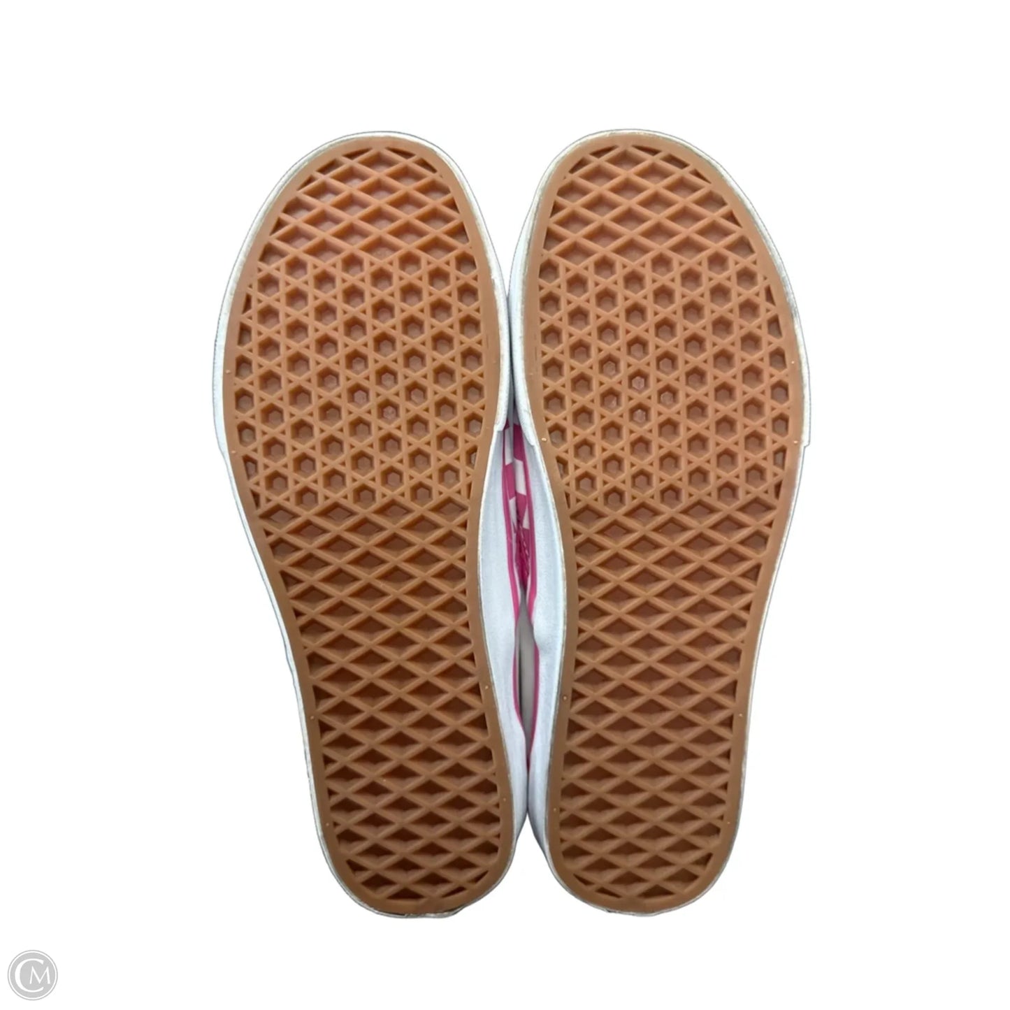 Shoes Sneakers By Vans In Pink & White, Size: 9