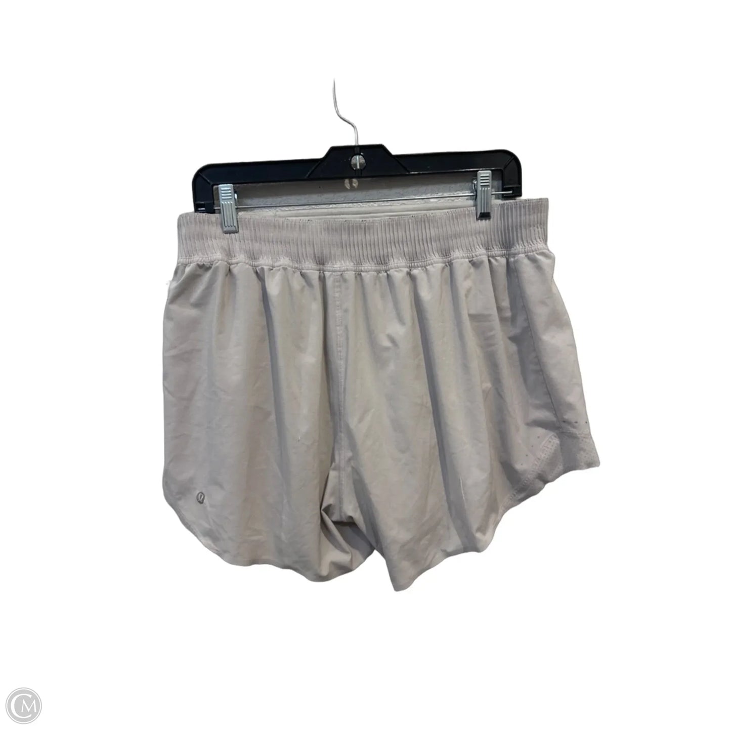Athletic Shorts By Lululemon In Cream, Size: L