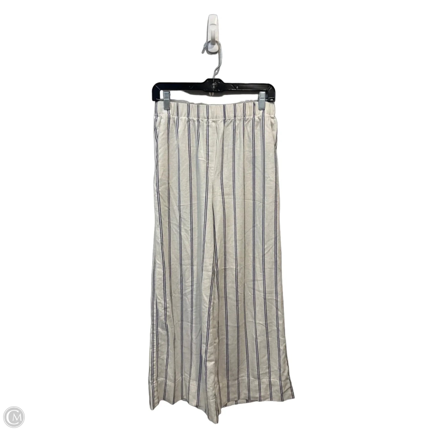 Pants Linen By H&m In Striped Pattern, Size: 4