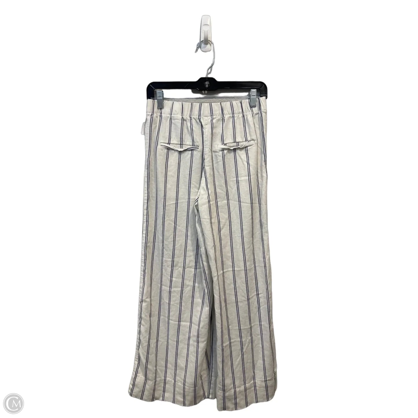 Pants Linen By H&m In Striped Pattern, Size: 4