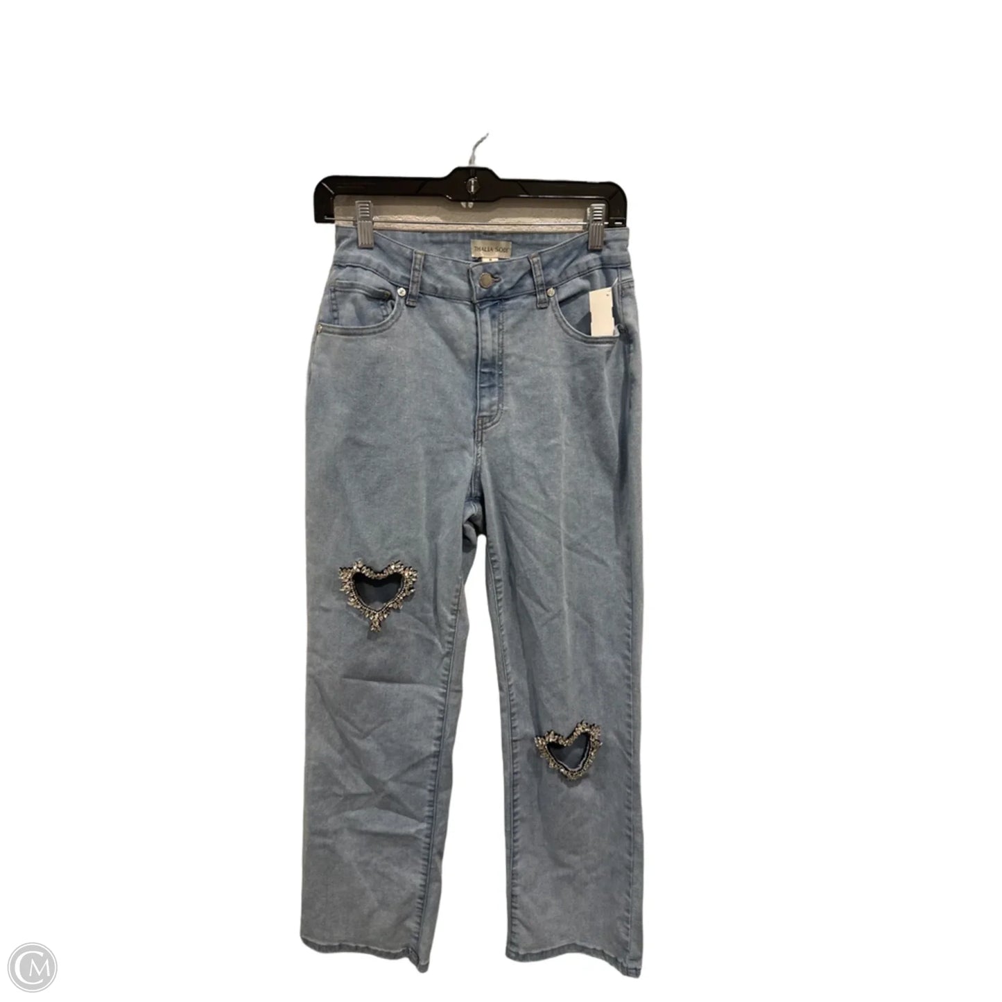 Jeans Wide Leg By Thalia Sodi In Blue Denim, Size: 8