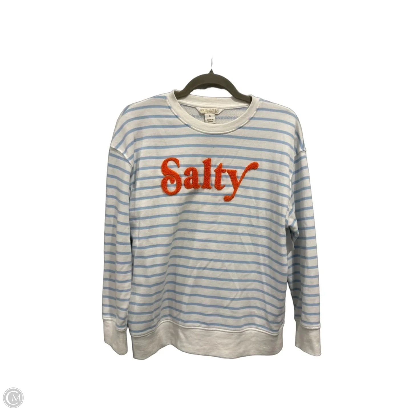 Top Long Sleeve By Shiraleah In Striped Pattern, Size: S