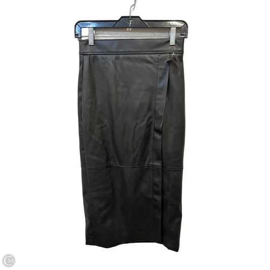 Skirt Midi By Loft In Black, Size: 0p