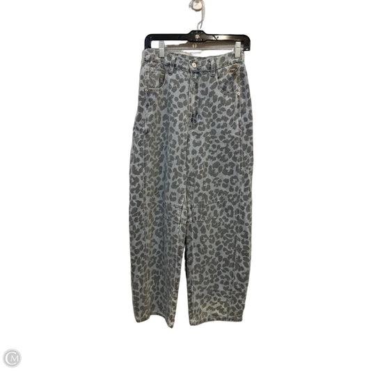 Jeans Wide Leg By Entro In Animal Print, Size: 4