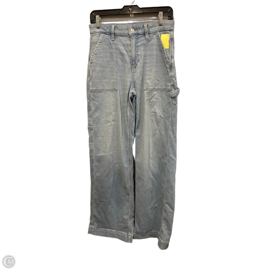 Jeans Wide Leg By American Eagle In Blue Denim, Size: 2