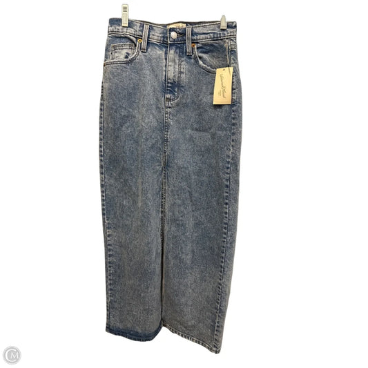 Skirt Maxi By Universal Thread In Blue Denim, Size: 0