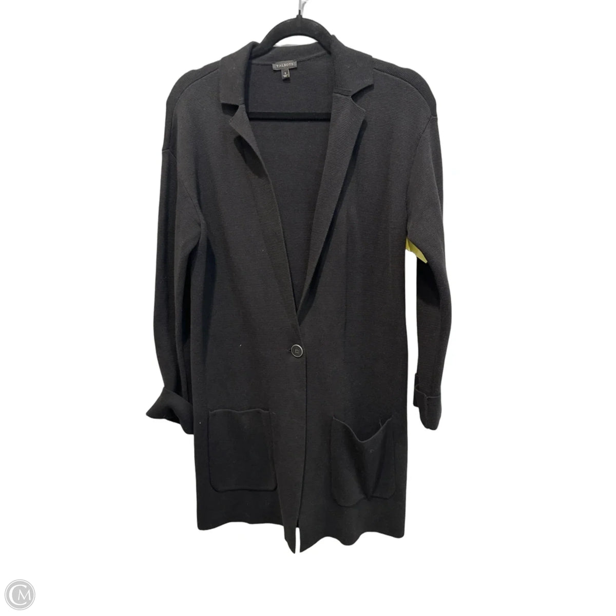 Sweater Cardigan By Talbots In Black, Size: S