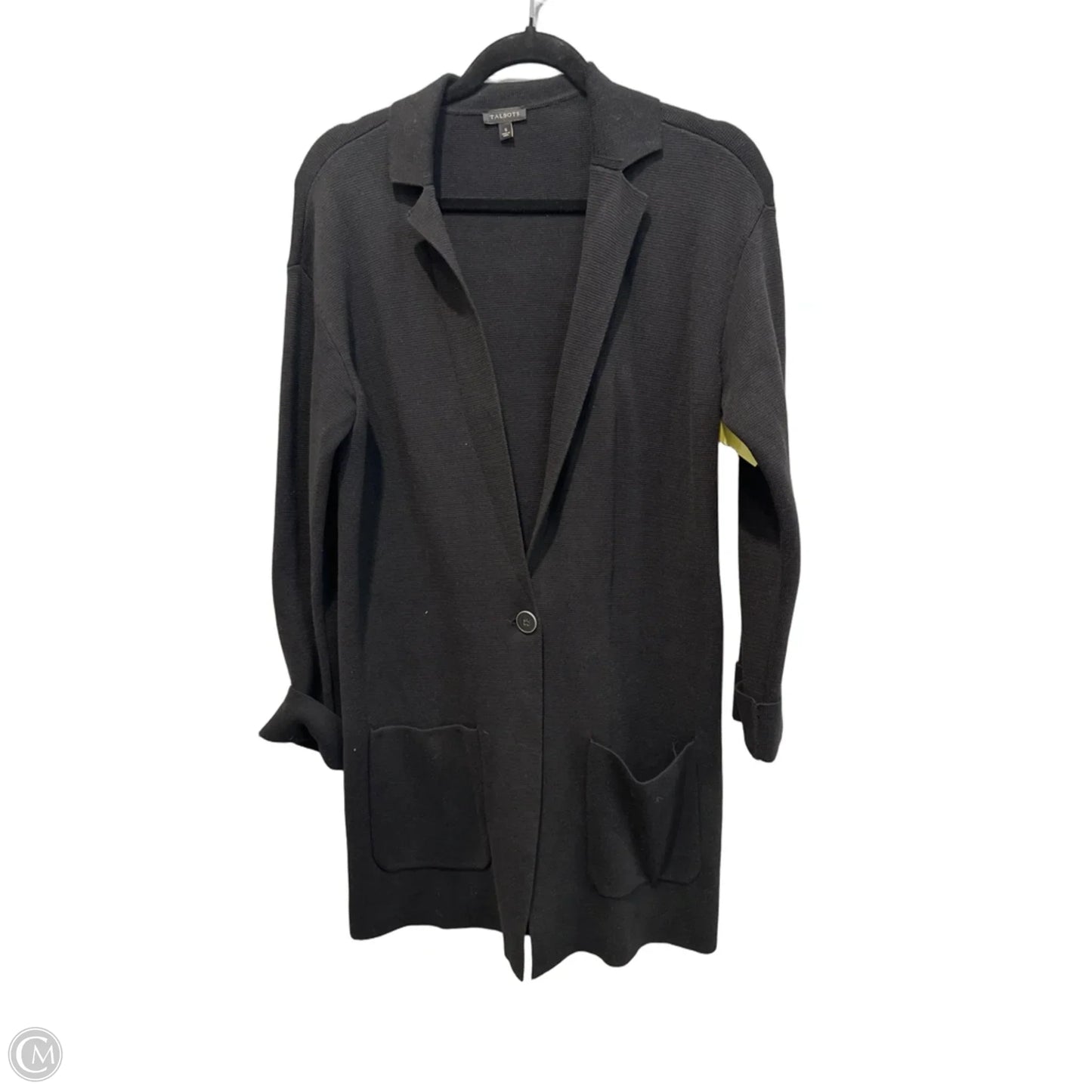 Sweater Cardigan By Talbots In Black, Size: S