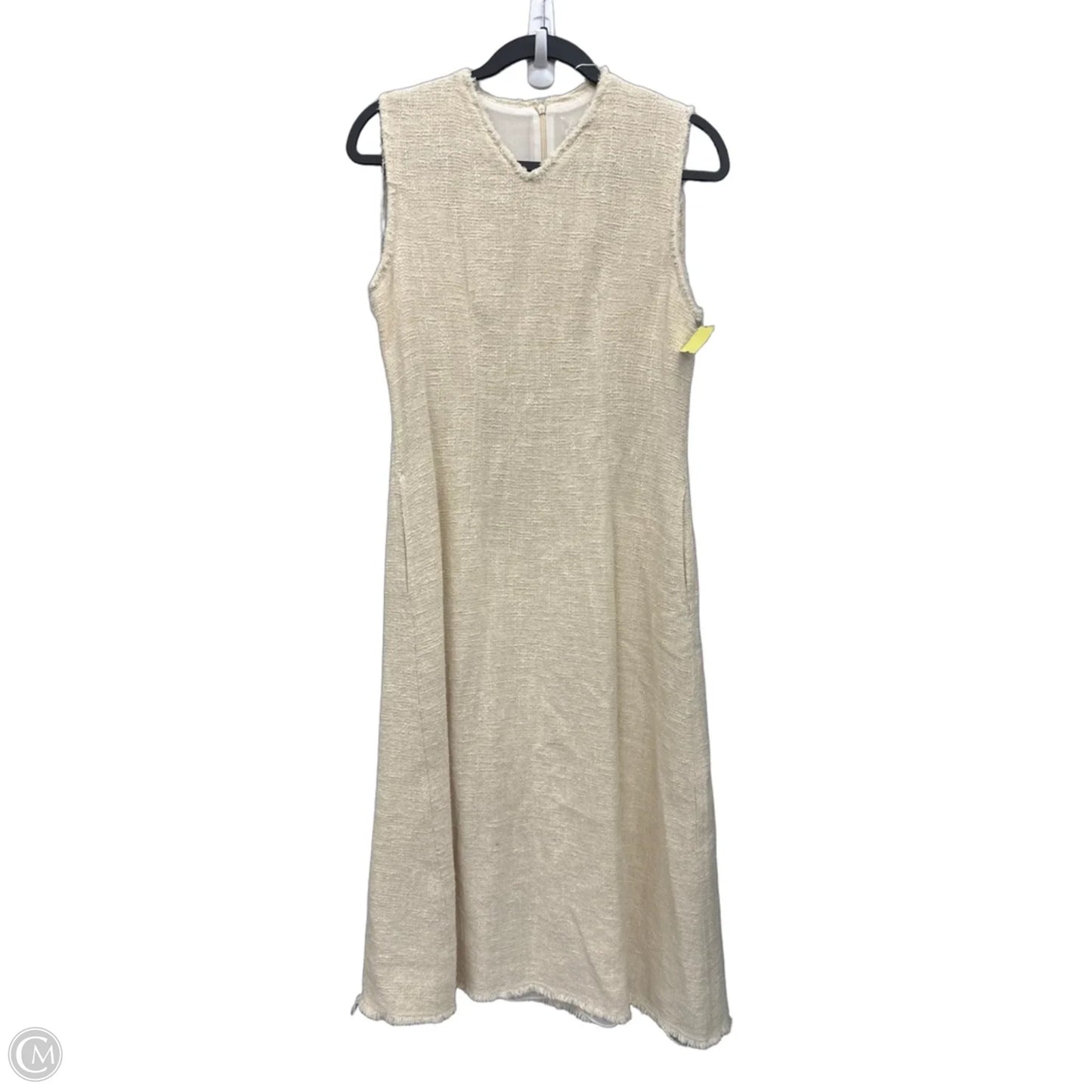 Dress Casual Maxi By Zara In Cream, Size: M