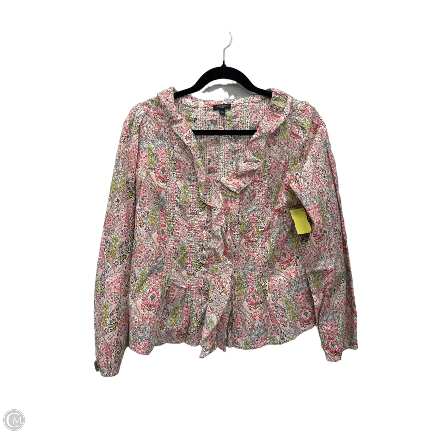 Top Long Sleeve By Talbots In Floral Print, Size: Mp
