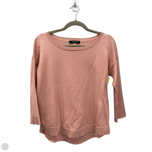 Top Long Sleeve By Cable And Gauge In Pink, Size: S