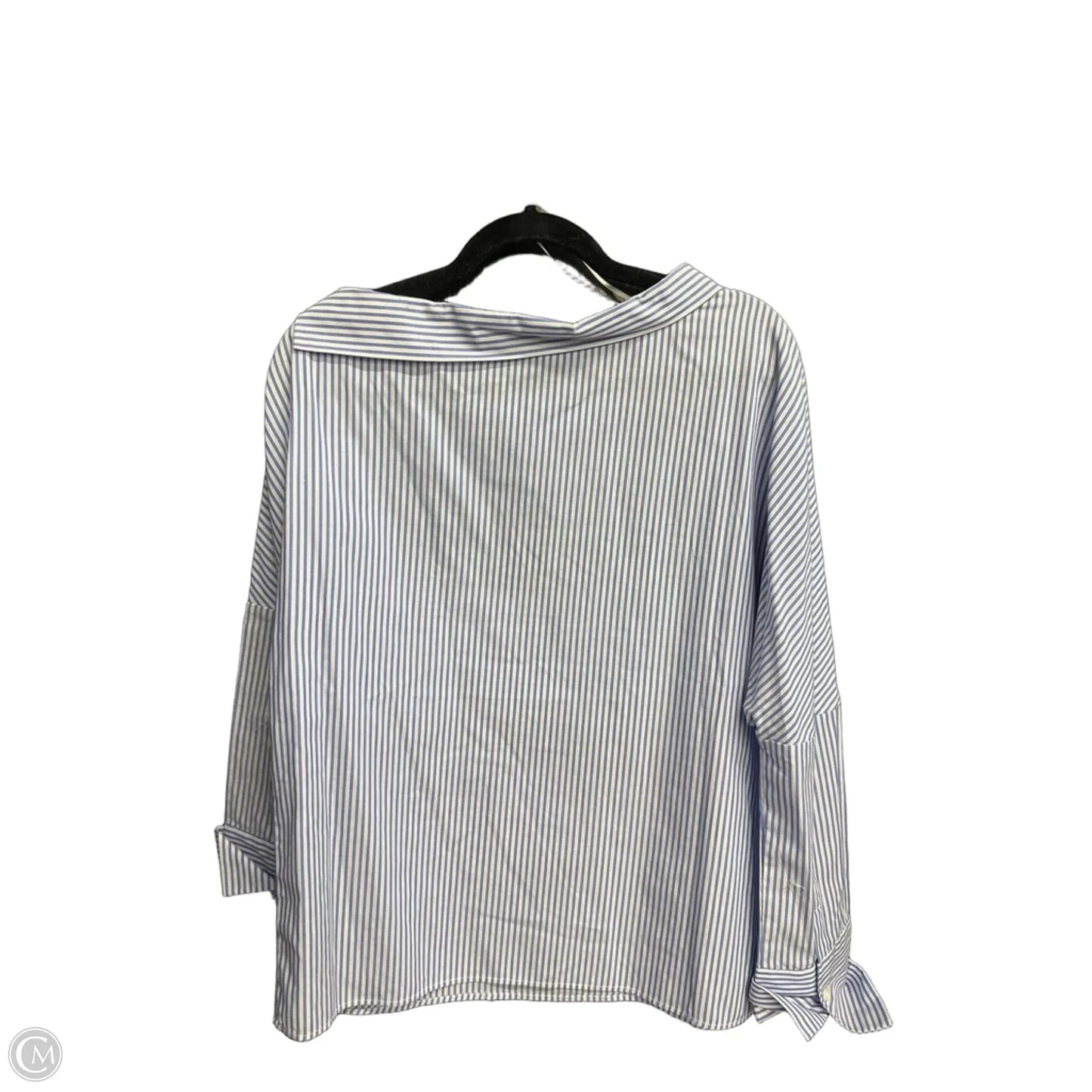 Top Long Sleeve By Who What Wear In Striped Pattern, Size: S