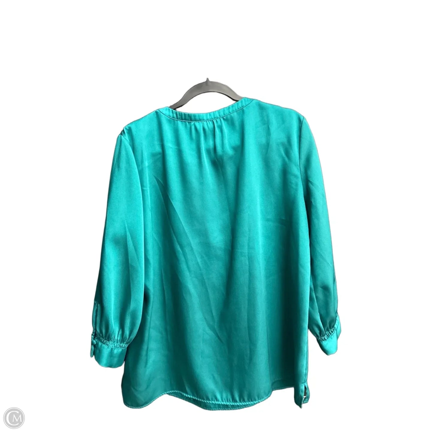 Top Long Sleeve By Investments In Green, Size: L