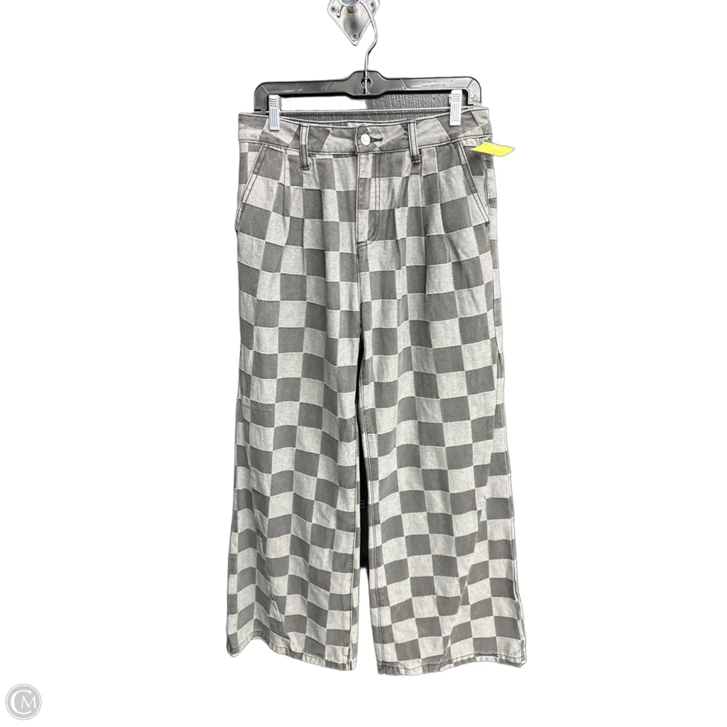 Jeans Wide Leg By Clothes Mentor In Checkered Pattern, Size: 8