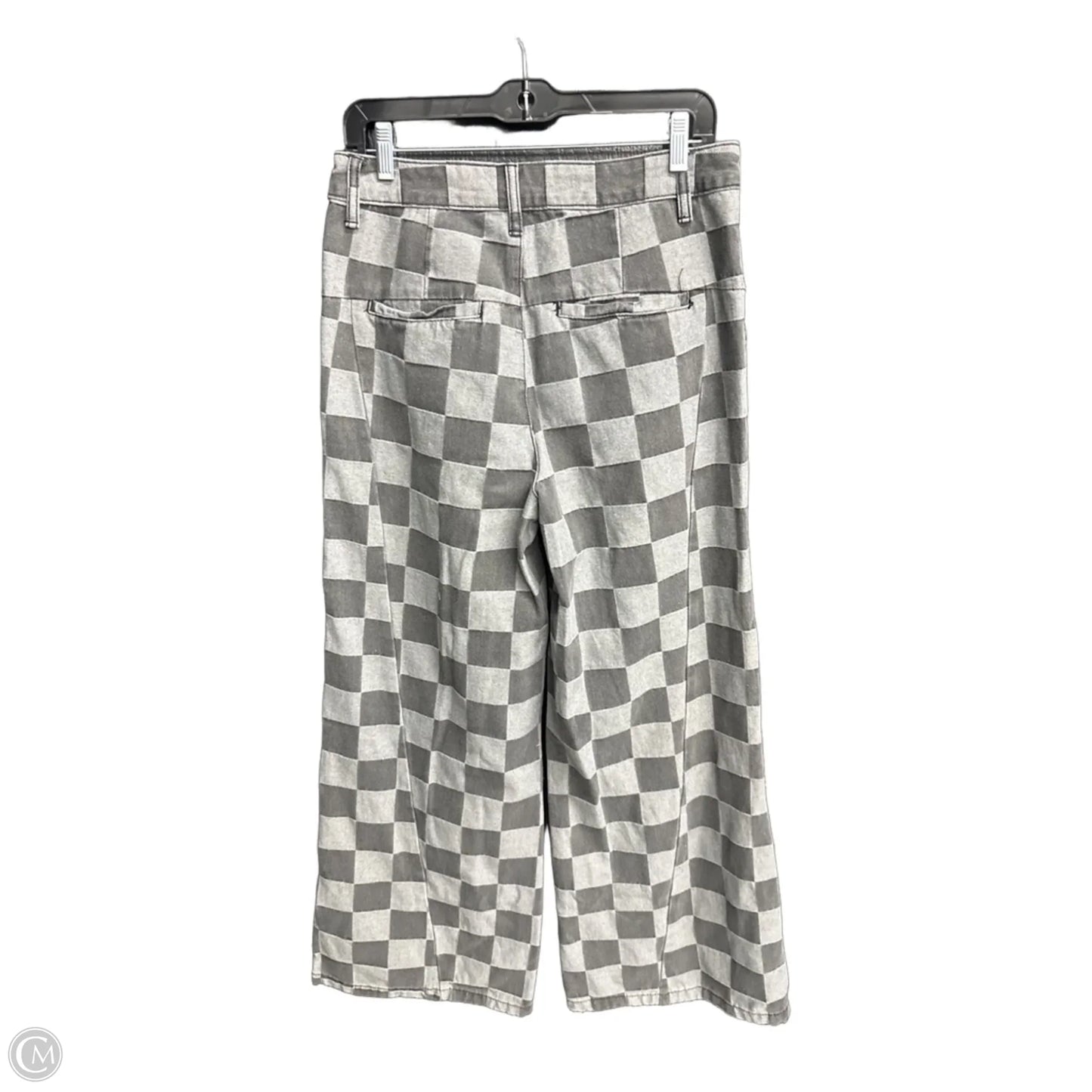 Jeans Wide Leg By Clothes Mentor In Checkered Pattern, Size: 8