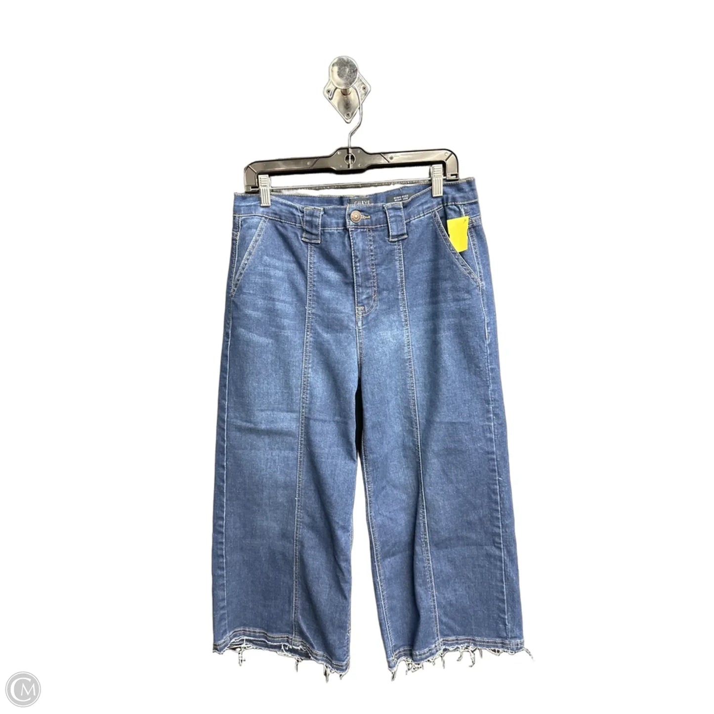 Jeans Wide Leg By Curve Appeal In Blue Denim, Size: 14