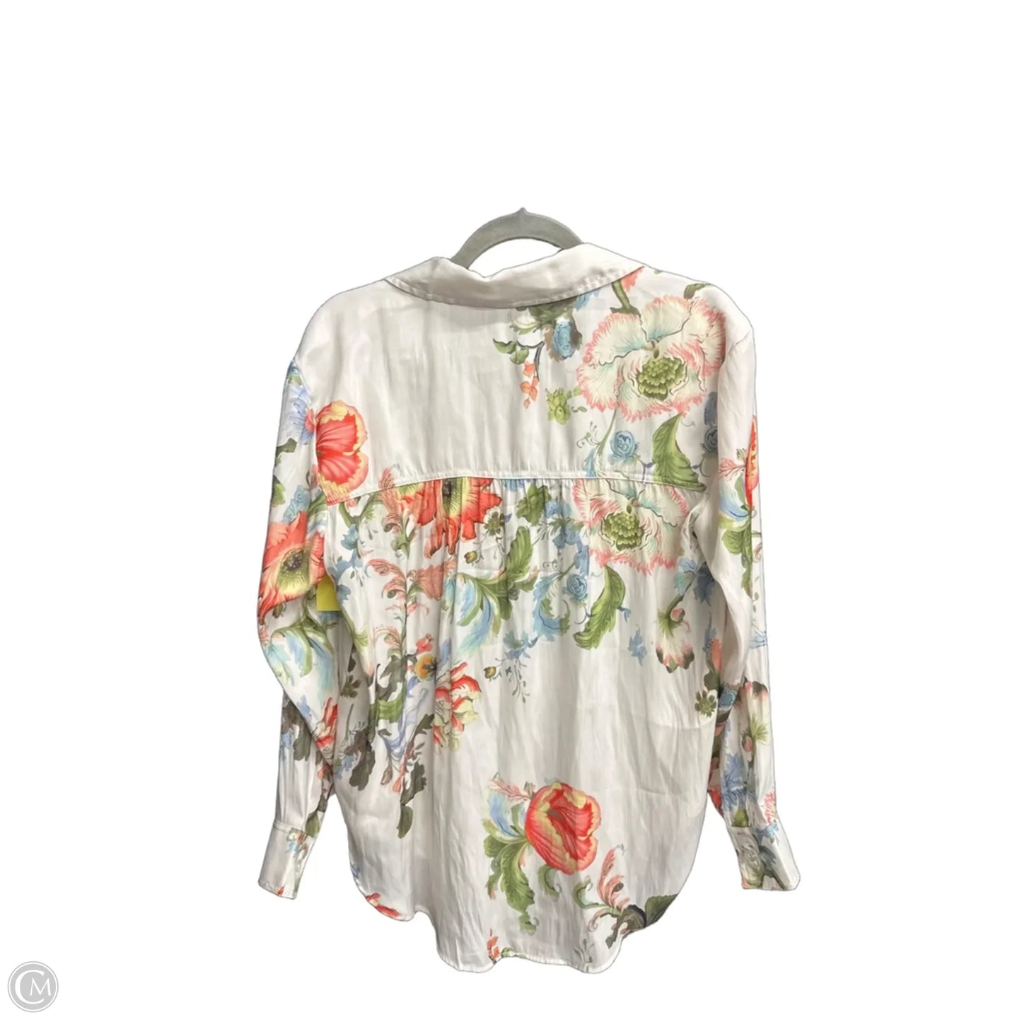 Top Long Sleeve By Philosophy In Floral Print, Size: M