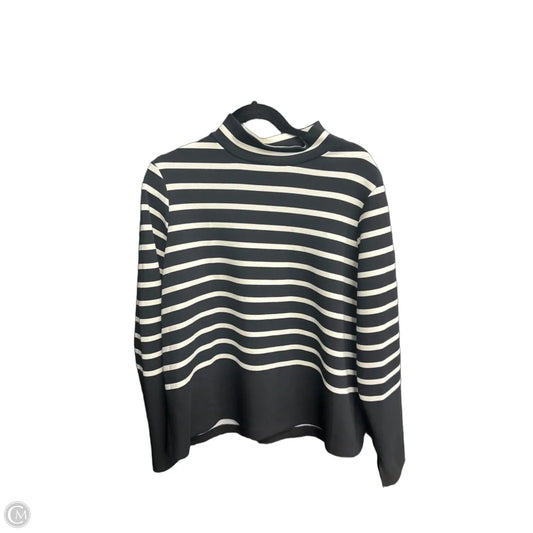 Top Long Sleeve By Spanx In Striped Pattern, Size: Xl