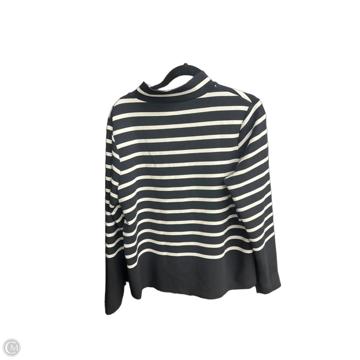 Top Long Sleeve By Spanx In Striped Pattern, Size: Xl