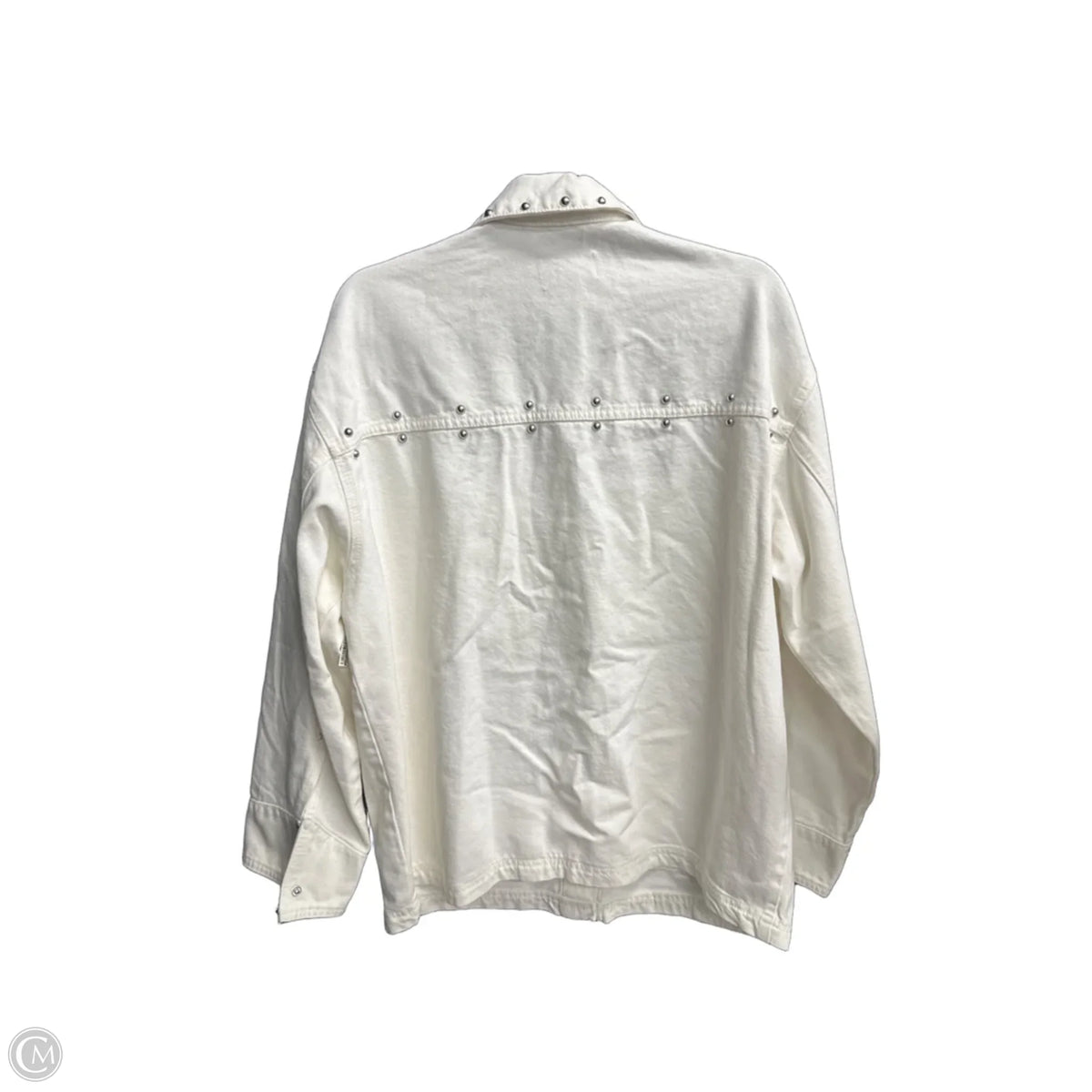 Jacket Denim By Universal Thread In White Denim, Size: S