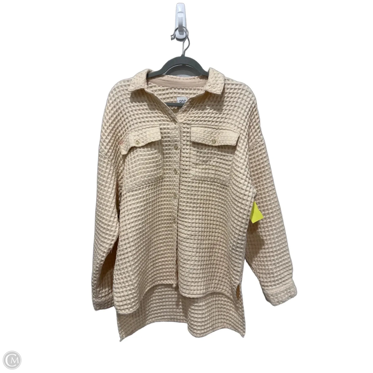 Jacket Shirt By Bdg In Cream, Size: S
