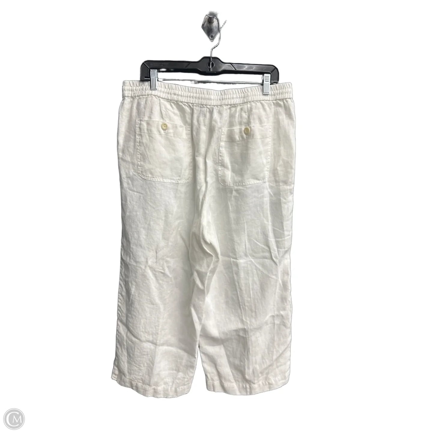 Pants Linen By Talbots In White, Size: L