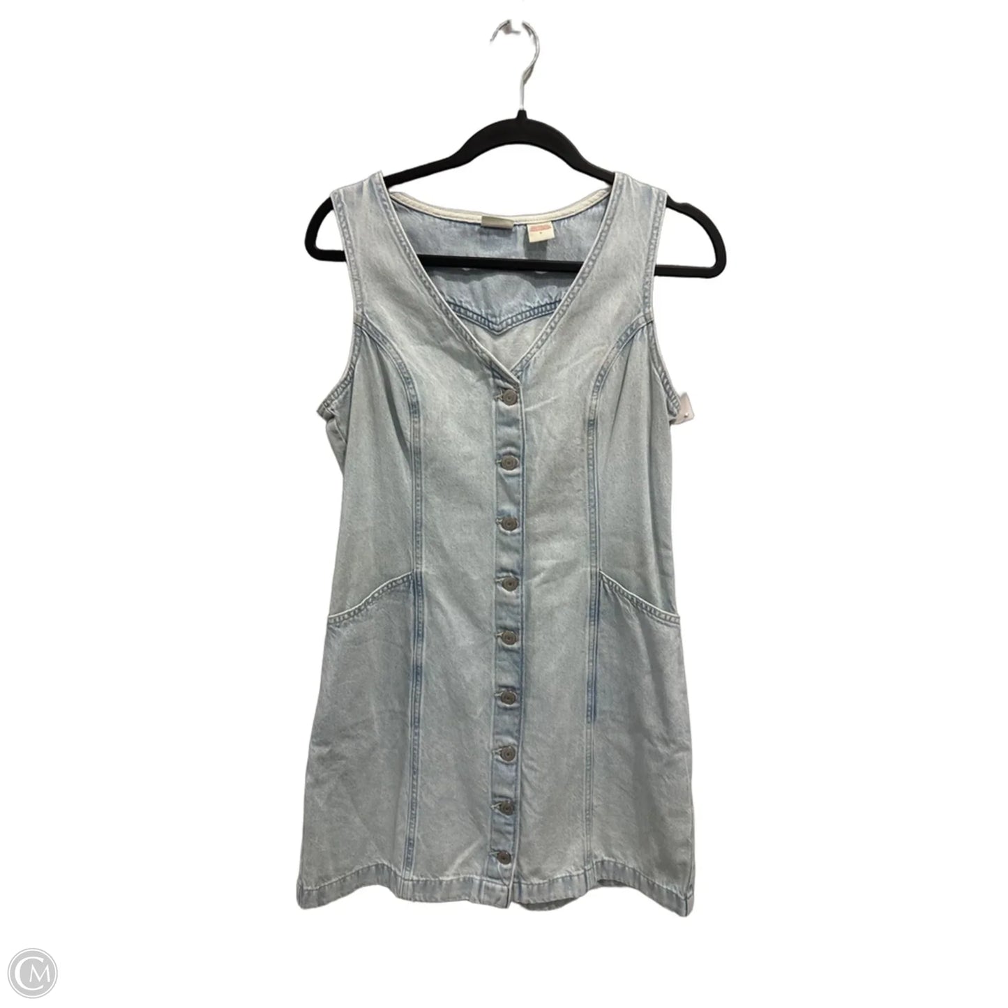 Dress Casual Short By Levis In Blue Denim, Size: M