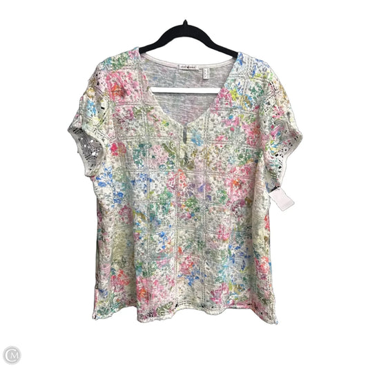 Top Short Sleeve By Clothes Mentor In Multi-colored, Size: Xl