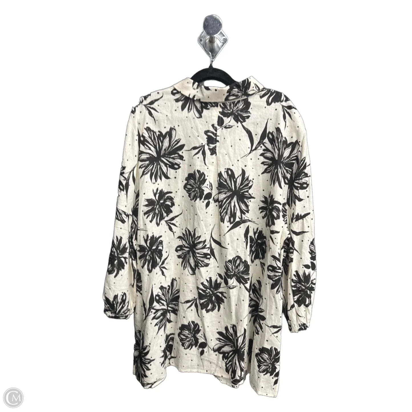 Top 3/4 Sleeve By Clothes Mentor In Cream, Size: Xl