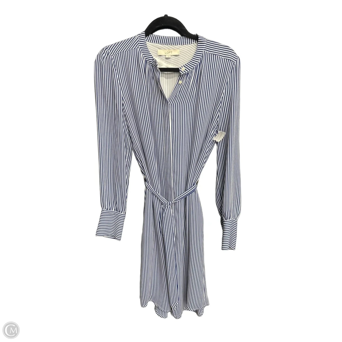 Dress Casual Midi By Loft In Navy, Size: S