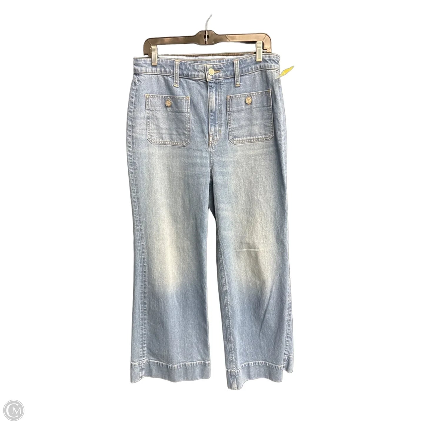 Jeans Wide Leg By J. Crew In Blue Denim, Size: 8