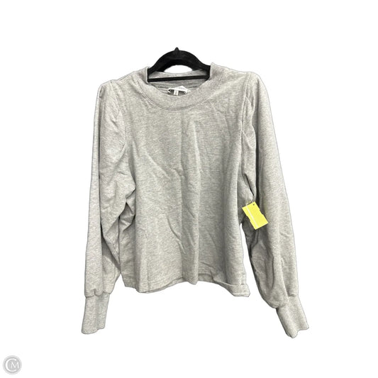 Sweatshirt Collar By Calvin Klein In Grey, Size: M