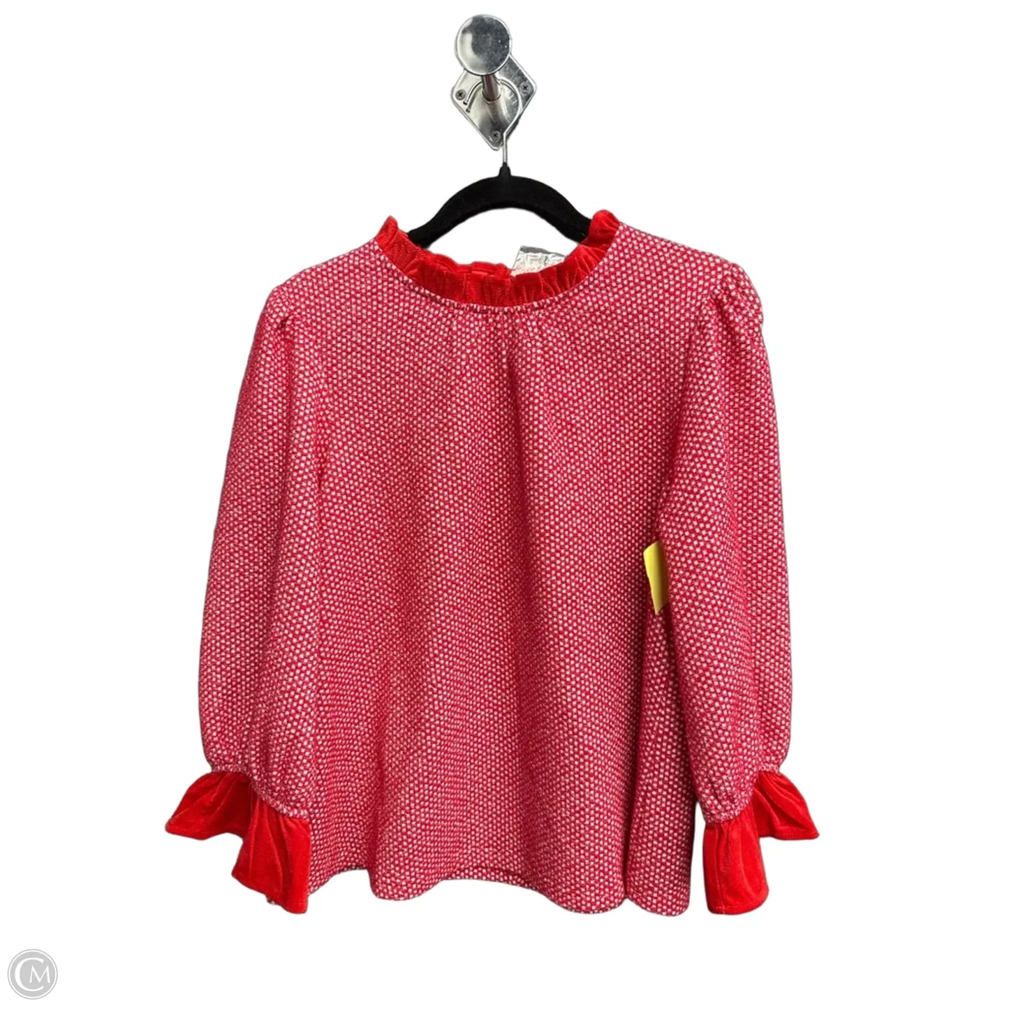 Top 3/4 Sleeve By Voy In Red, Size: M
