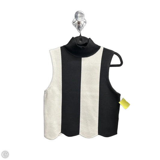 Vest Sweater By Maeve In Striped Pattern, Size: S