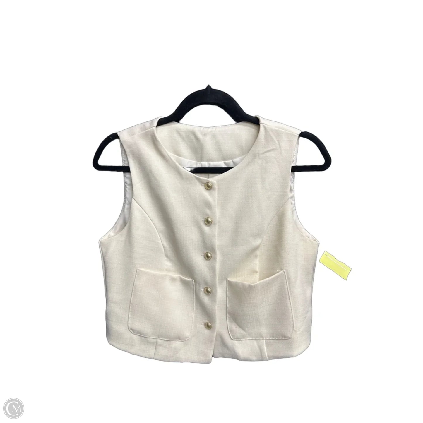 Top Sleeveless By Dazy In Beige, Size: M