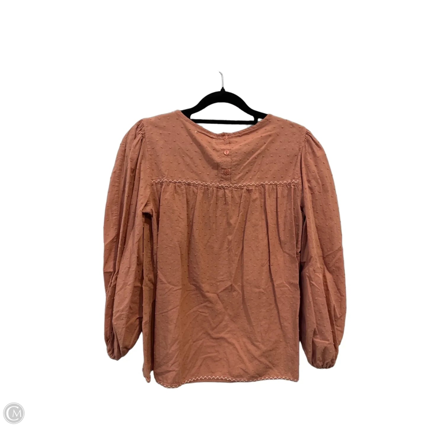 Top 3/4 Sleeve By Max Studio In Brown, Size: S